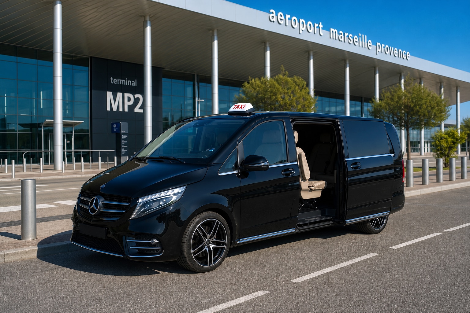 Véhicule Taxis La Dracénie — transfert longue distance vers l'aéroport Marseille Provence